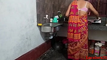 Crimson saree Kitchen Fuckfest In Sonali ( Official Movie By Localsex31)