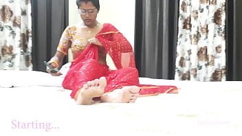 Indian Bhabi in Crimson Saree - Greatest Mates Scorching Stepmom Torn up by Me - Indian Hindi Intercourse Flick