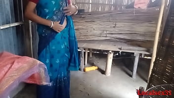 Sky Blue Saree Sonali Plumb in Bro in Law clear Bengali Audio ( Official Movie By Localsex31)