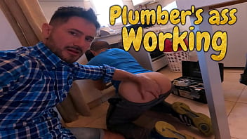 Inexperienced Man Opened up Plumber's and Lay Down his Hard-on - With Alex Barcelona