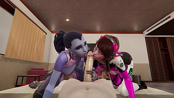 Overwatch Compilation D.VA and Widowmaker l 3 dimensional cartoon