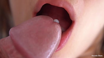 Her Mushy Ample Lips And Tongue Cause Him Cumshot, Supah Closeup Spunk In Gullet