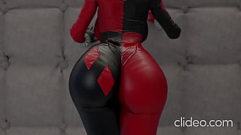 Harley jiggles her phat butt