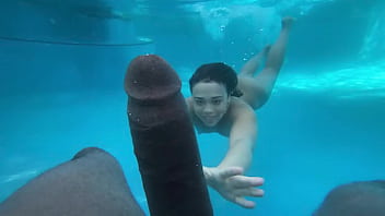 Underwater Fuck-fest Fledgling Teenage Punched By Massive Ebony cock Massive Ebony Cock