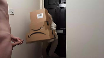 Wild draining off boy meets an Amazon delivery lady and she determines to help him jizm