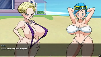 Supah Mega-bitch Z Tournament 2 [Dragon Ball Anime porn game Parody] Ep.2 android Barely legal hookup struggle against her doppleganger