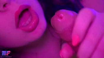 Delicate close-up fellatio with jizz in facehole