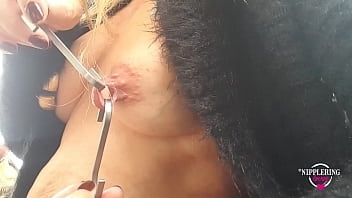 Nippleringlover super-fucking-hot mother outdoor nip spreading extraordinary nip piercings with hooks