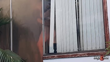 Cheating neighbor records his wifey penetrating