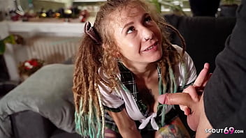 German Dreadlocks Chick Julia Juices tempt to Boink by Lecturer