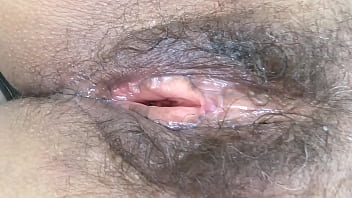 View at my wooly labia broad open after having fucked, I enjoy being pulverized