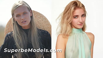 SUPERBE MODELS - (Dasha Elin, Bella Luz) - Ash-blonde COMPILATION! Cool Models Unclothe Leisurely And Showcase Their Ideal Figures Only For You
