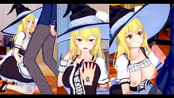 [Eroge Koikatsu! ] Touhou Marisa Kirisame kneads her hooters H! 3DCG Hefty Boobs Anime Movie (Touhou Project) [Hentai Game]